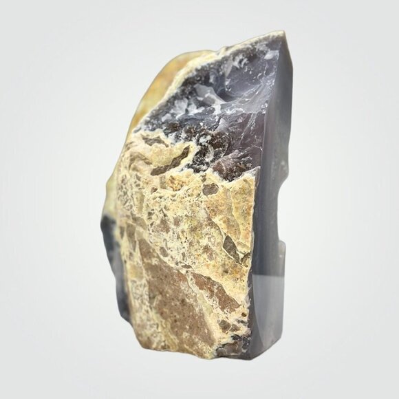 Geode Center, Unique Bookends, Crystal Druzy, Authentic Agate, Bookshelf Decor, - Picture 9 of 13